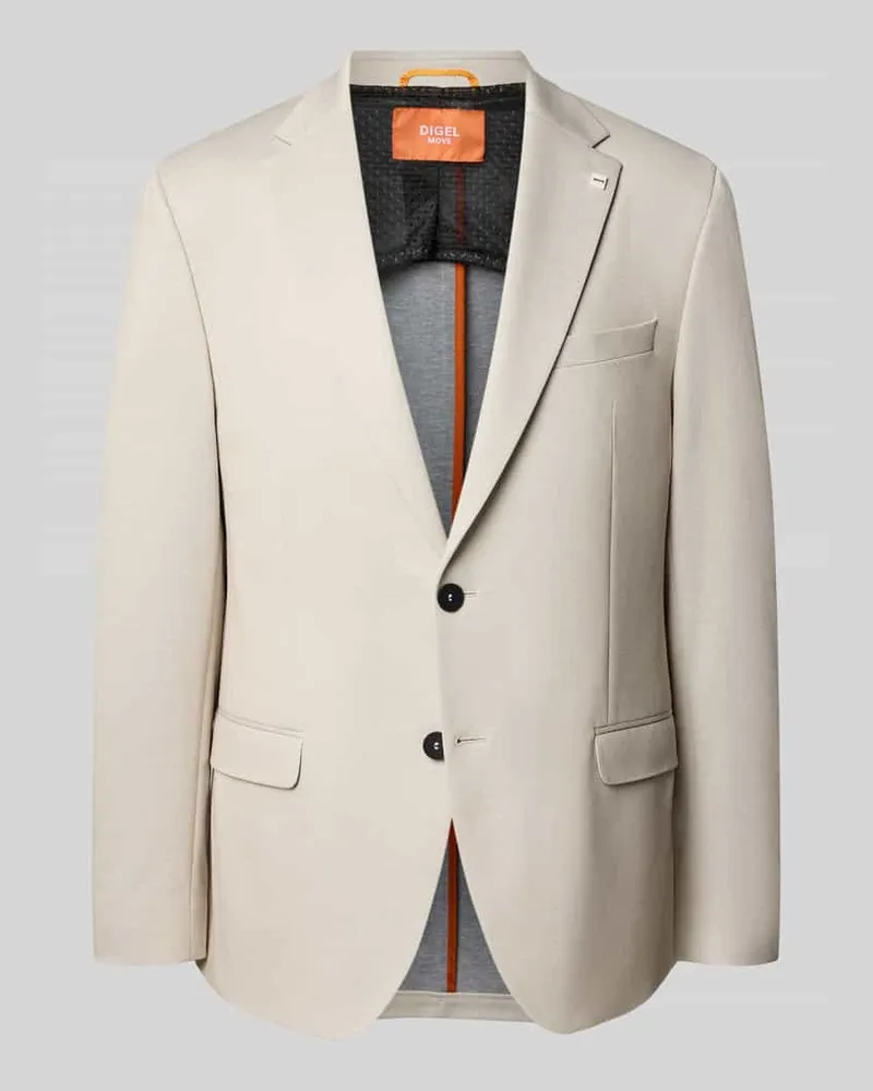 Digel Slim Fit 2-Knopf-Sakko Modell 'Anello Kitt