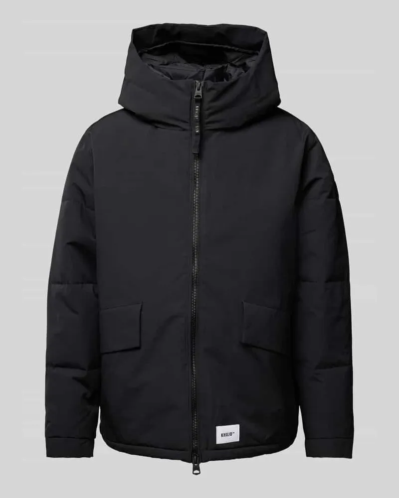 khujo Jacke mit Zweiwege-Reißverschluss Modell 'Gero Black