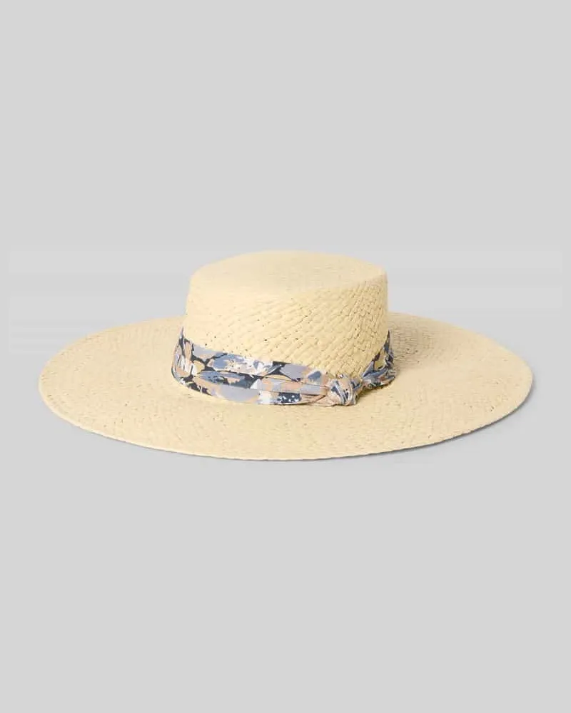 Ralph Lauren Strohhut mit Hutband Modell 'SUNHAT Beige