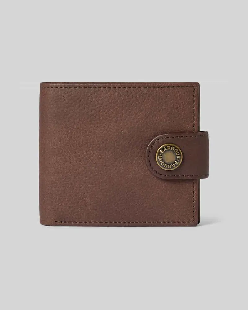 Barbour Portemonnaie und Kartenetui aus echtem Leder im Set Mittelbraun