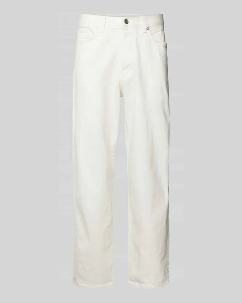 Selected Homme Loose Fit Jeans aus Bio-Baumwoll-Mix im 5-Pocket-Design Kitt