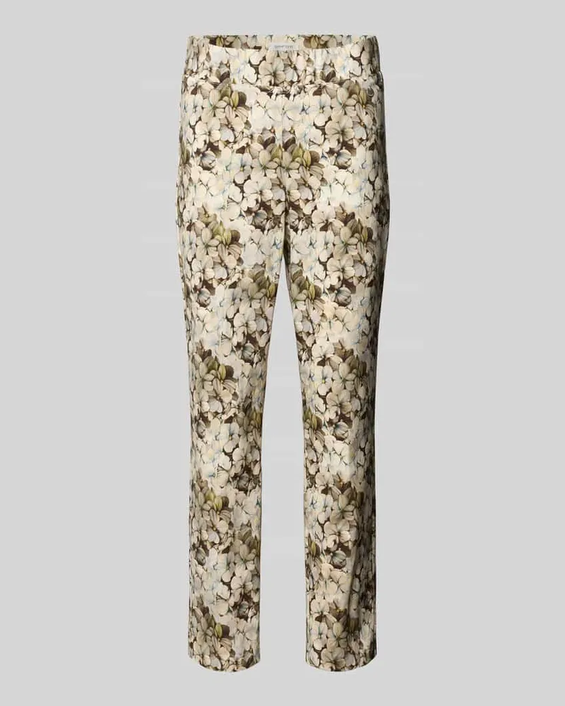 SteHmann Stoffhose aus Viskose-Mix Modell 'Fimi Offwhite
