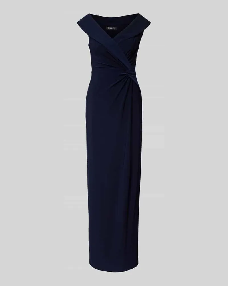Ralph Lauren Abendkleid mit Knoten-Detail Modell 'LEONIDAS Marine