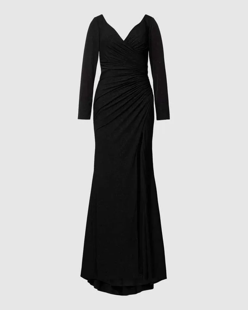 Mascara Abendkleid mit Effektgarn Black