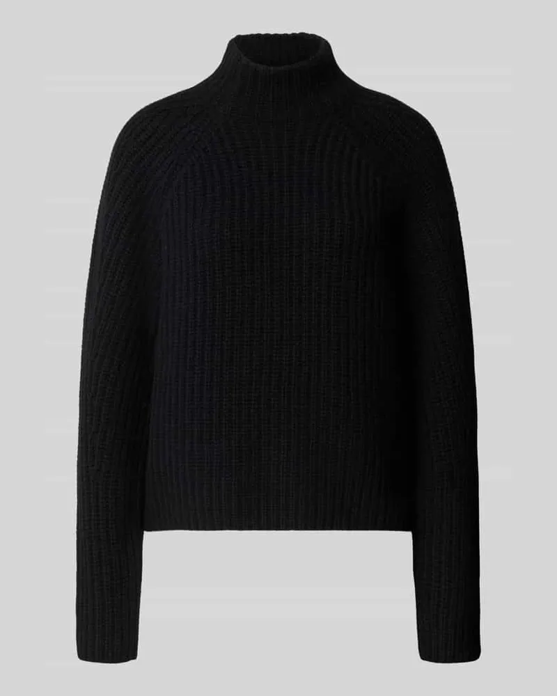 0039 Italy Strickpullover aus Kaschmir-Baumwoll-Mix Modell 'LONA Black