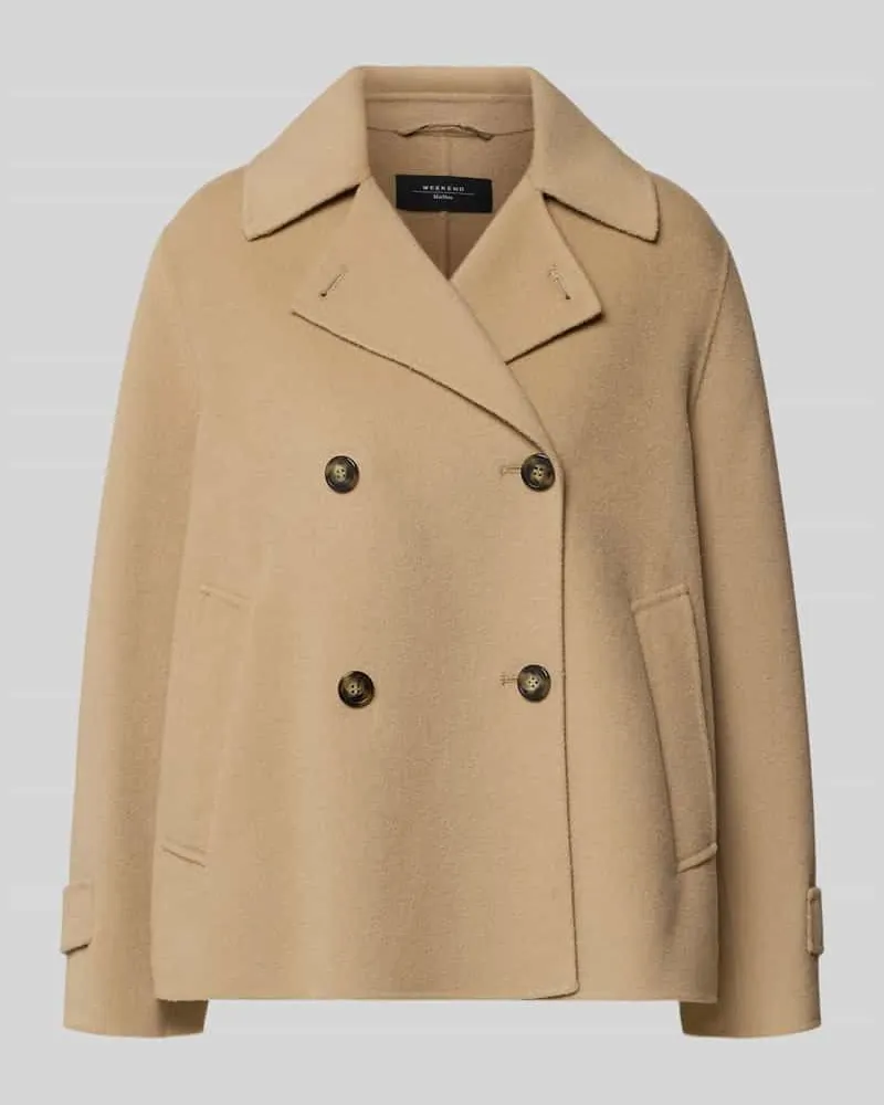 Max Mara Loose Fit Wollmantel aus Schurwoll-Mix Modell 'FANTINO Camel