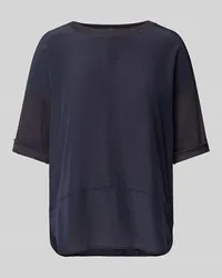 Marc Cain T-Shirt in unifarbenem Design Marine