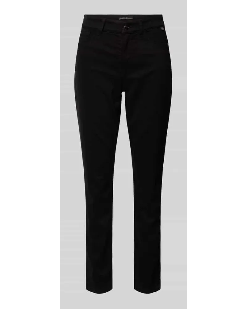 Marc Cain Slim Fit Jeans mit Label-Applikation Black