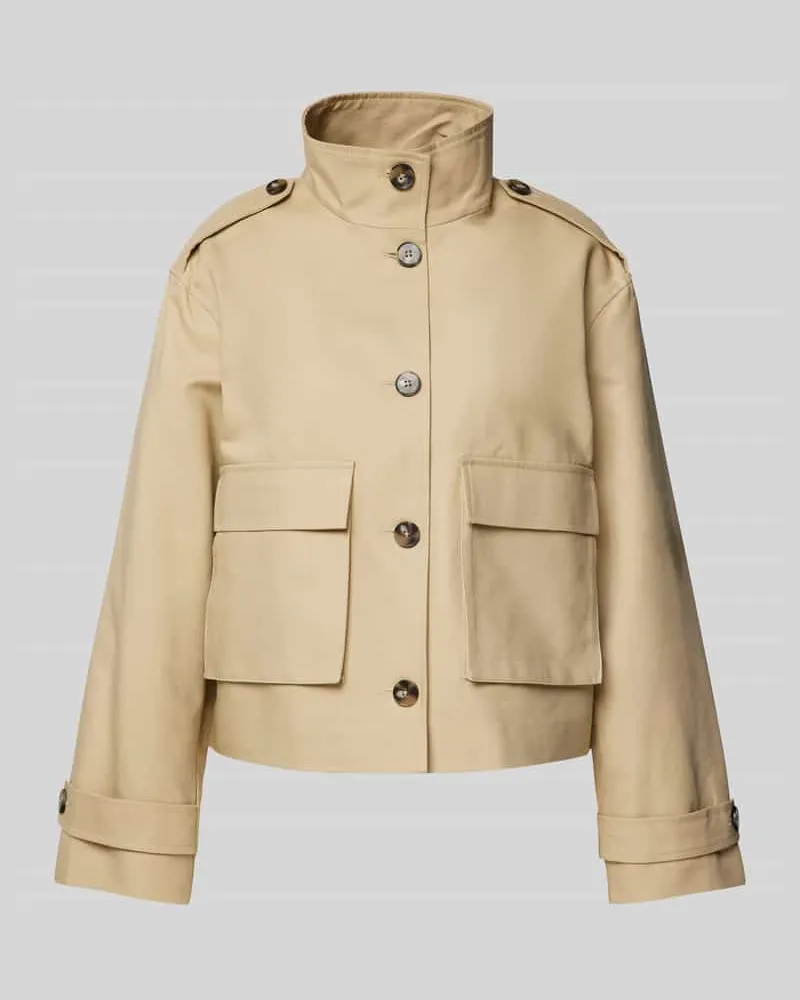 MOSS COPENHAGEN Jacke mit Stehkragen Modell 'Aubrea Beige