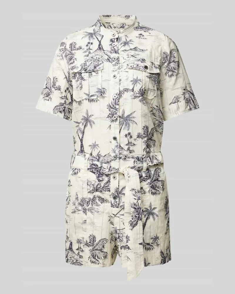 Zadig & Voltaire Jumpsuit mit Stehkragen Beige