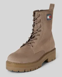 Tommy Hilfiger Lederboots mit Label-Badge Modell 'URBAN Beige