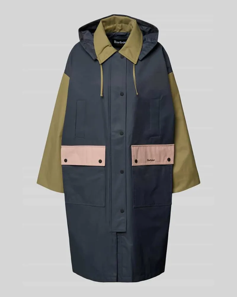 Barbour Regular Fit Funktionsjacke im Color-Blocking-Design Modell 'BLEARIGG Dunkelgrau