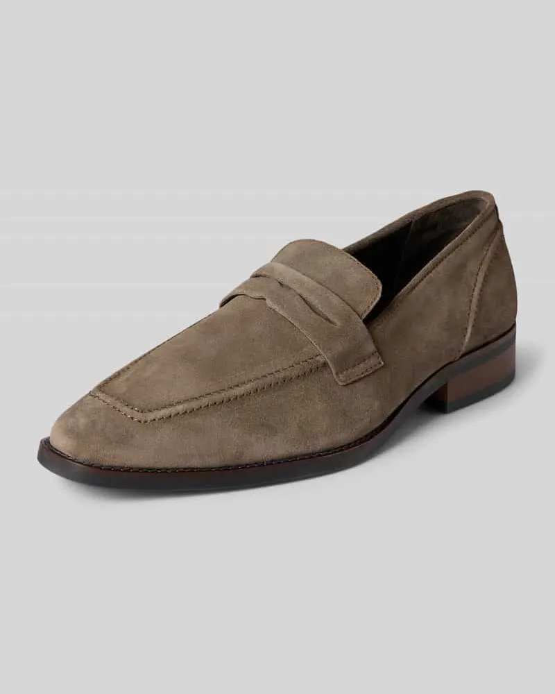 PS Poelman Loafers aus Leder Modell 'Gerry Taupe