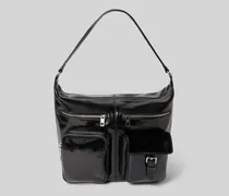 Handtasche aus Leder mit diversen Fächern Modell 'ANDREA HOBO M