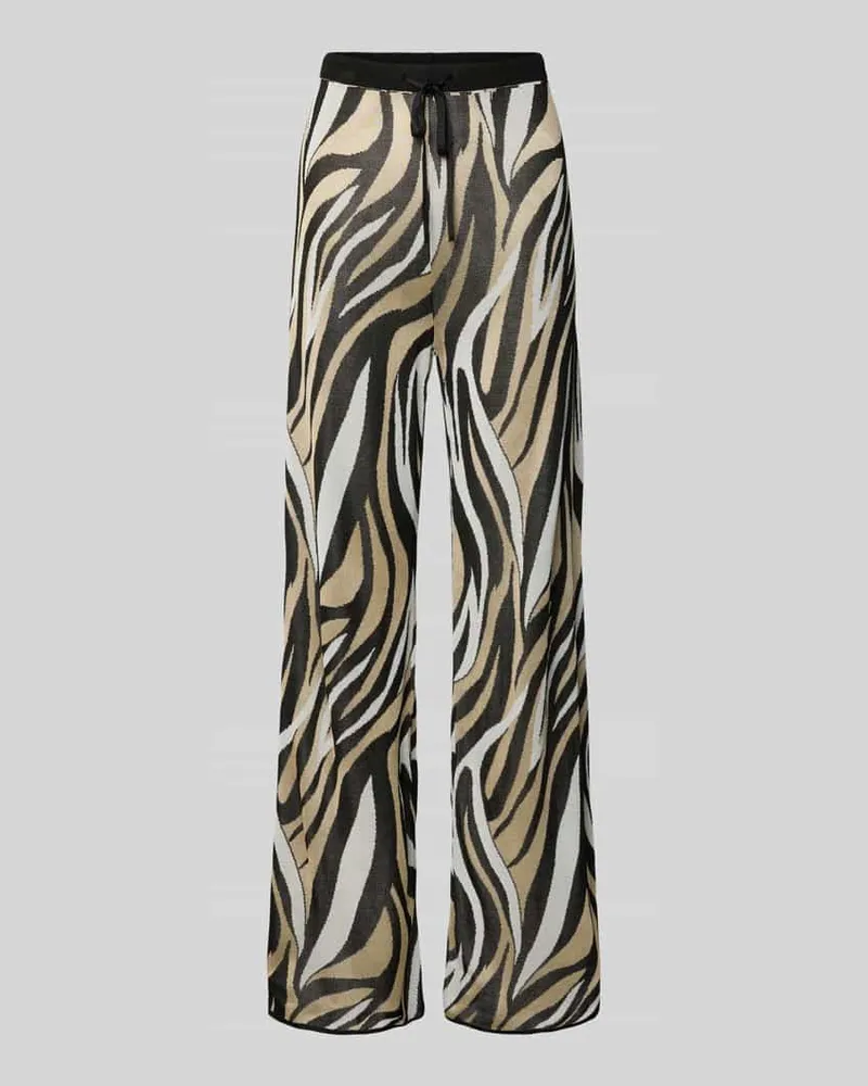 MARELLA Hose aus Viskose im Allover-Look Black