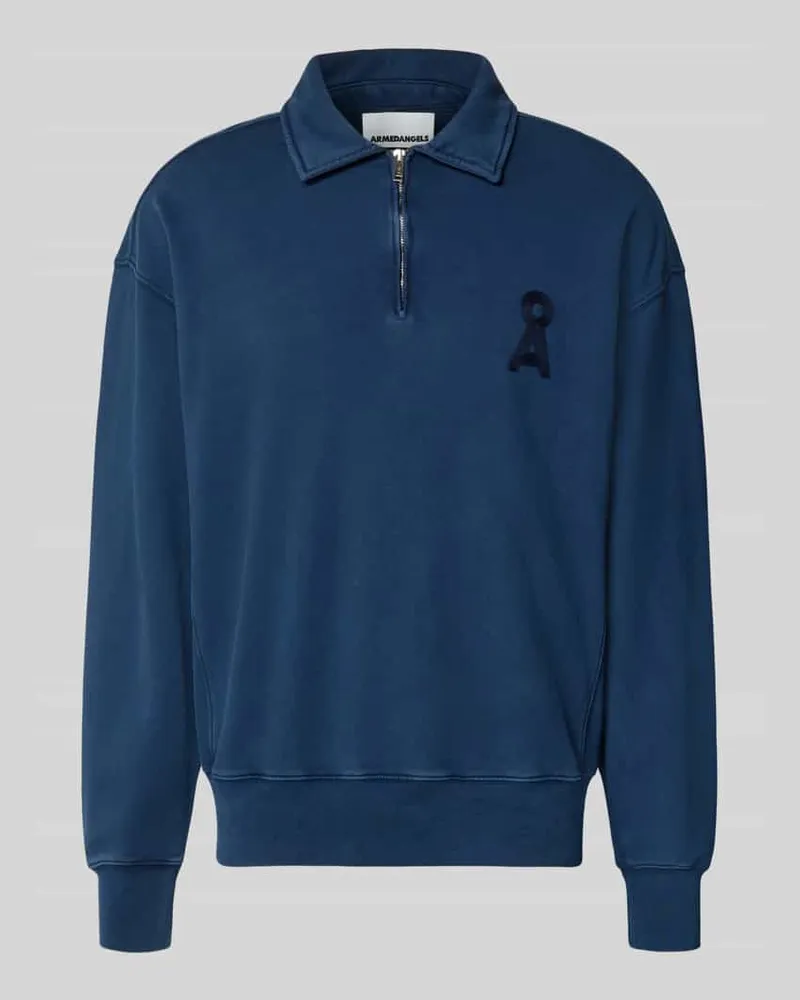 Armedangels Relaxed Fit Troyer aus reiner Bio-Baumwolle Modell 'ICONIC Å GMT Marine