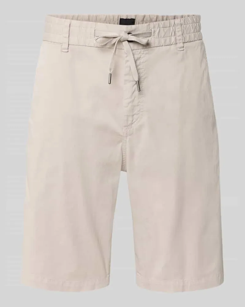 HUGO BOSS Tapered Chinoshorts aus Baumwoll-Mix Sand