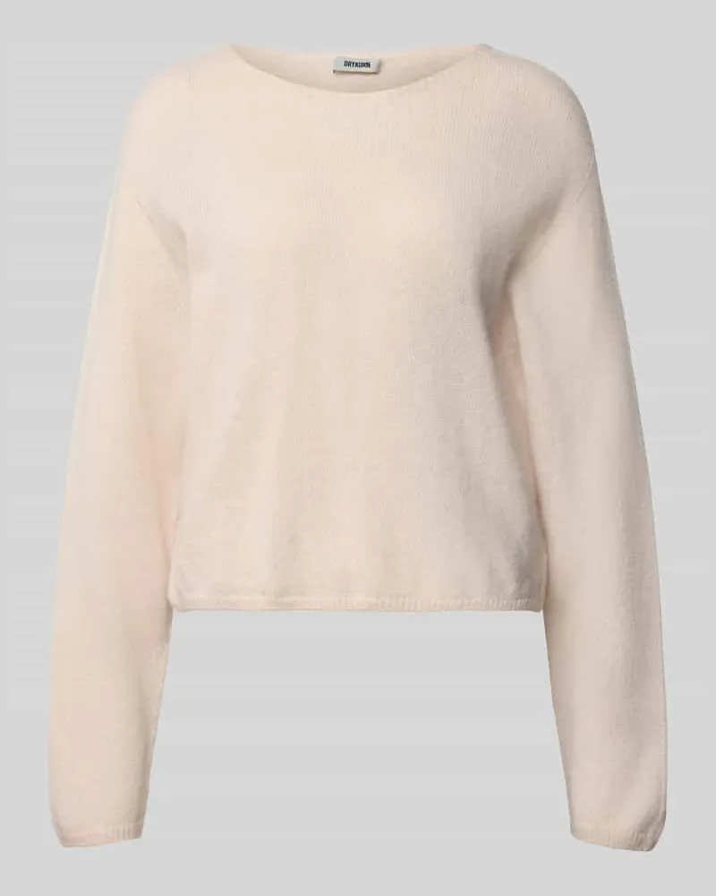 Drykorn Strickpullover aus Woll-Mix mit Alpaka-Anteil Modell 'IMENY Hellrosa