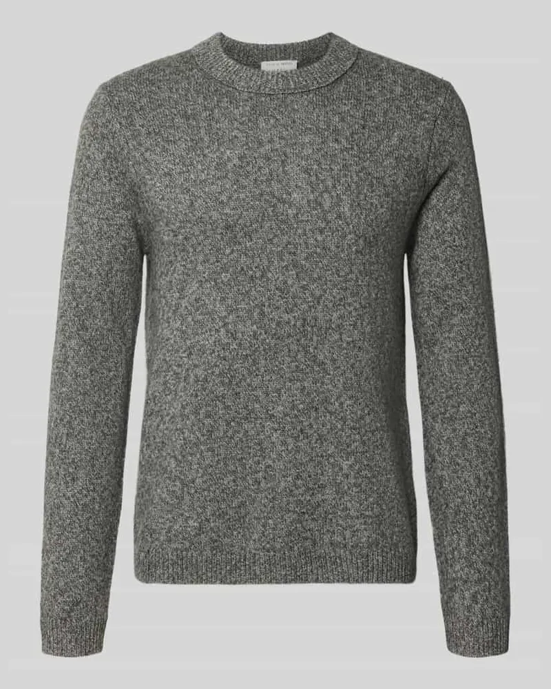 Tiger of Sweden Wollpullover aus reiner Wolle Modell 'Harlow Mittelgrau