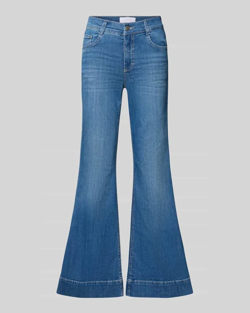 ANGELS  Bootcut-Jeans aus Baumwoll-Mix Modell 'Luna Blau