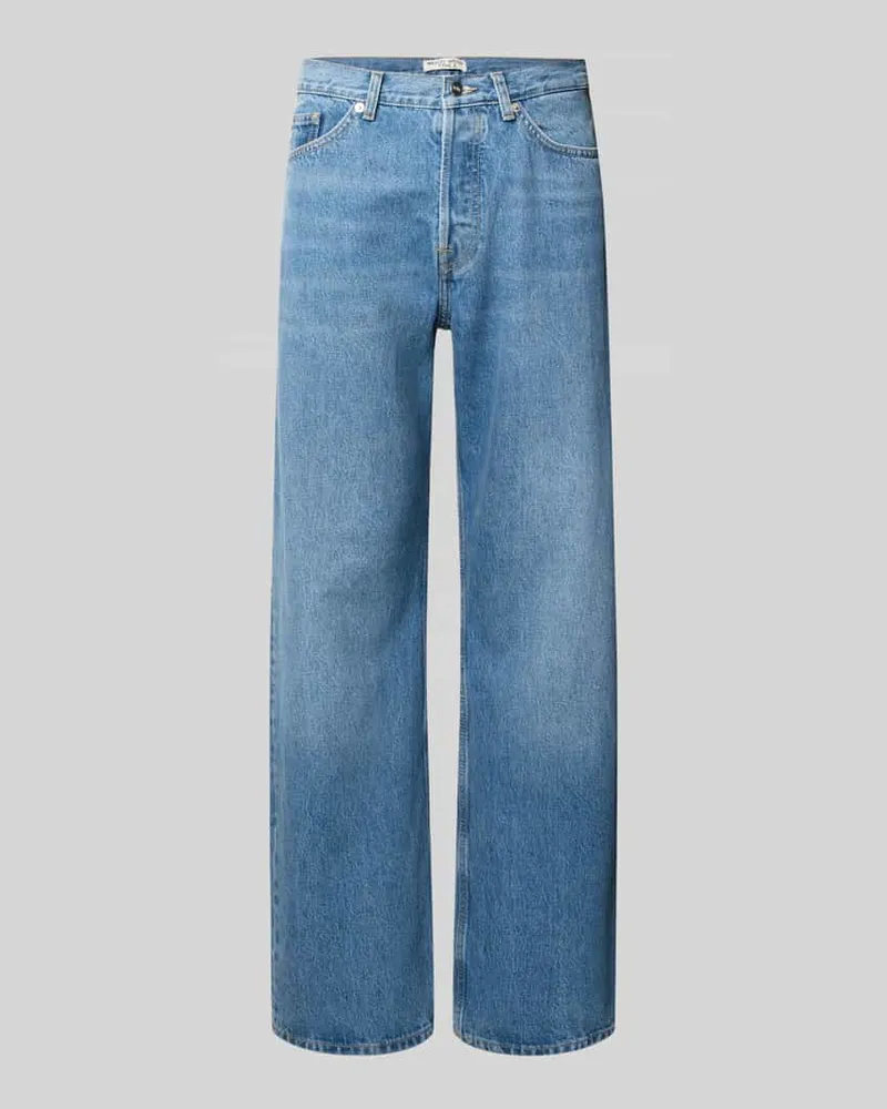 Wood Wood Jeans im Used-Look Modell 'Type 2 Hellblau