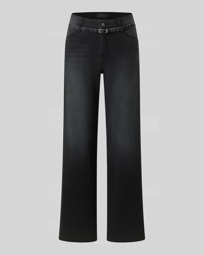 ANGELS  Wide Leg Jeans aus Baumwoll-Mix im 5-Pocket-Design Hellgrau