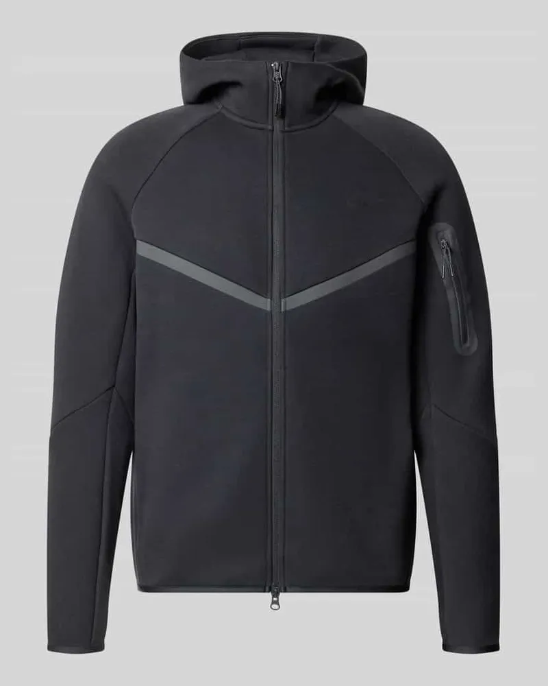 Nike Regular Fit Sweatjacke aus Baumwoll-Mix Black