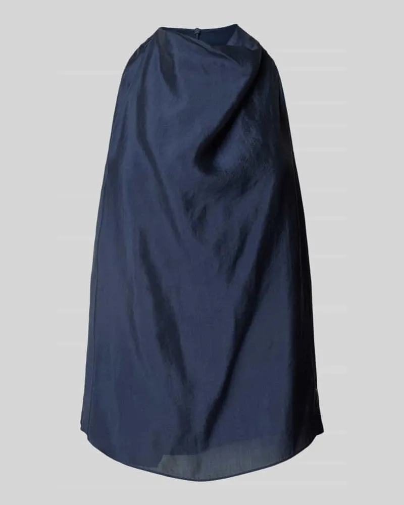 Armani Exchange Regular Fit Blusentop mit Neckholder Marine