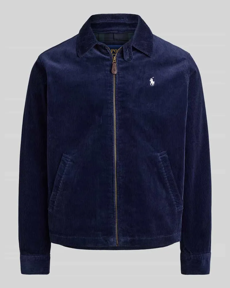 Ralph Lauren Regular Fit Blouson aus Baumwoll-Cord Marine