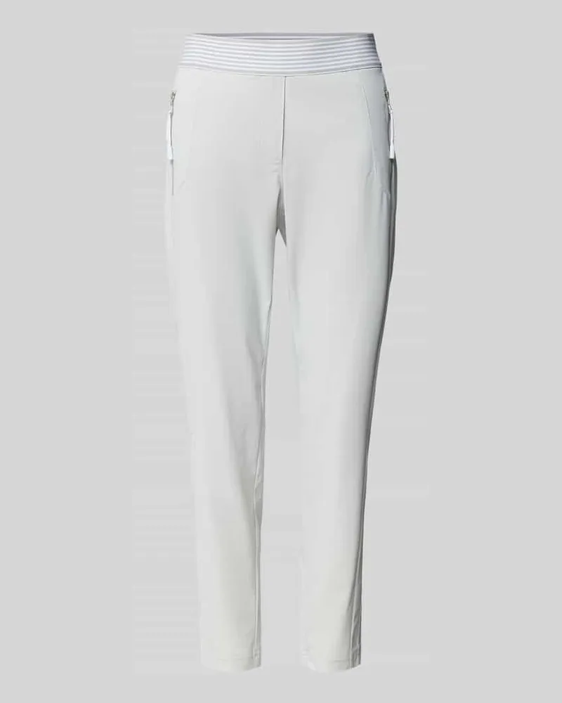 RAFFAELLO ROSSI  Slim Fit Hose in verkürzter Passform Stein