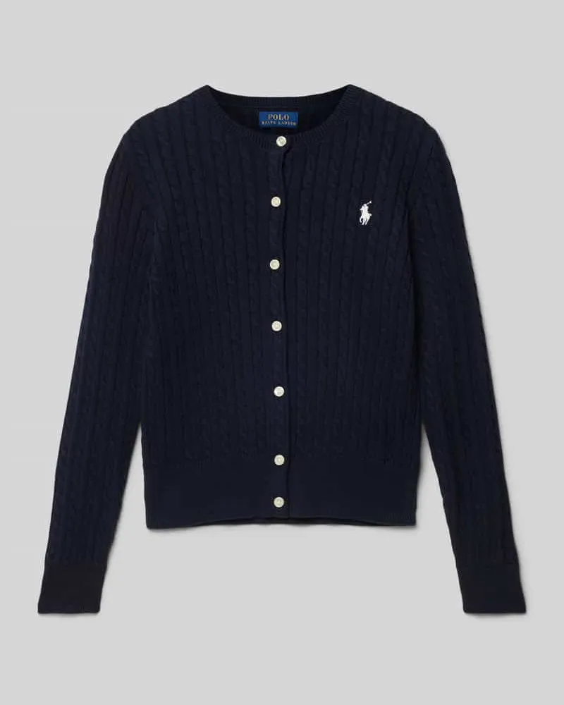 Ralph Lauren Cardigan mit Logo-Stitching Marine