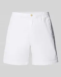 Ralph Lauren Regular Fit Shorts mit Logo-Stitching Modell 'PREPSTER Weiss