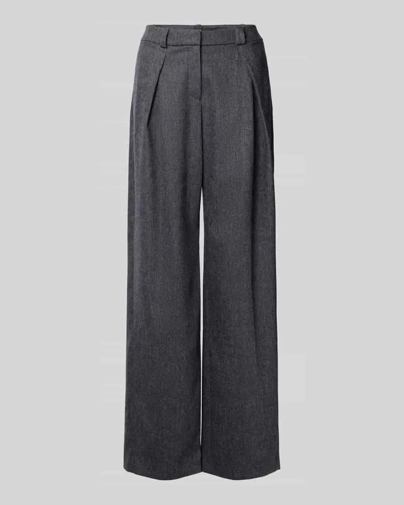 HUGO BOSS Regular Fit Hose mit Woll-Anteil Modell 'C_TAFLONG Dunkelblau