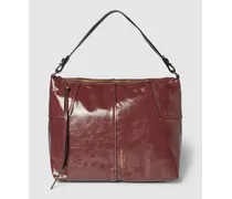 Handtasche aus Leder mit Ziernähten Modell 'MILA