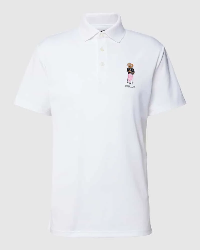 Ralph Lauren Poloshirt mit Label-Stitching Weiss