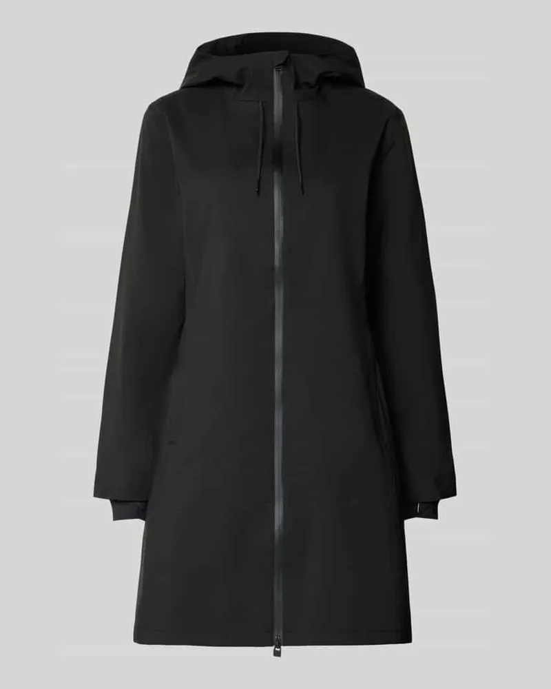 RAINS Regular Fit Mantel Daumenschlaufen Modell 'Suva Black