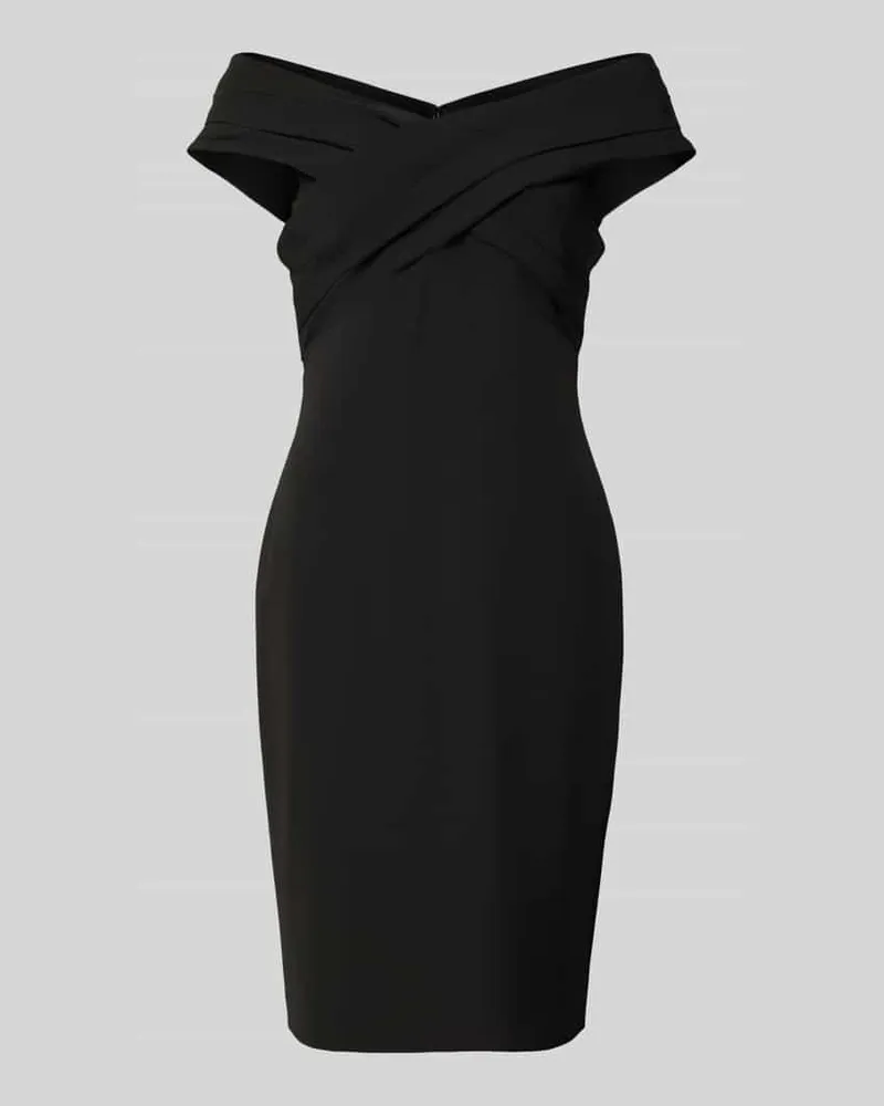 Ralph Lauren Cocktailkleid mit Carmen-Ausschnitt Modell 'IRENE Black