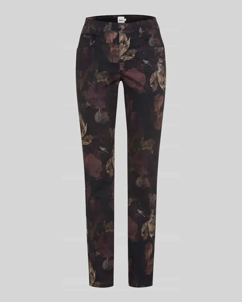 Brax Schmale Hose aus Lyocell-Mix mit Modal-Baumwoll-Anteil Modell 'MARY Dunkelbraun