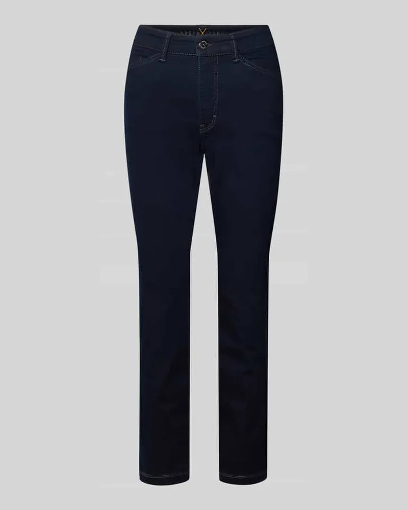 MAC Jeans Skinny Fit Jeans in verkürzter Passform Modell 'DREAM CHIC Marine