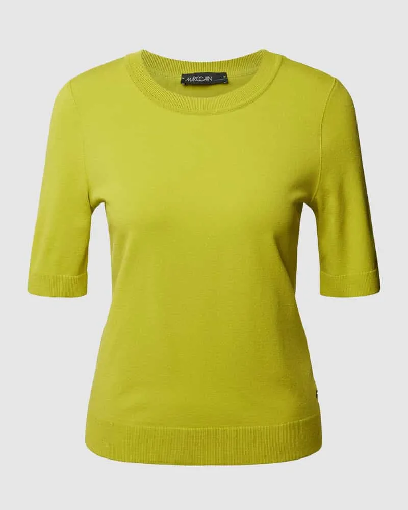 Marc Cain Strickshirt mit Label-Applikation Modell 'ADDITIONS Apfel