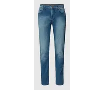 Straight Fit Jeans mit Brand-Detail