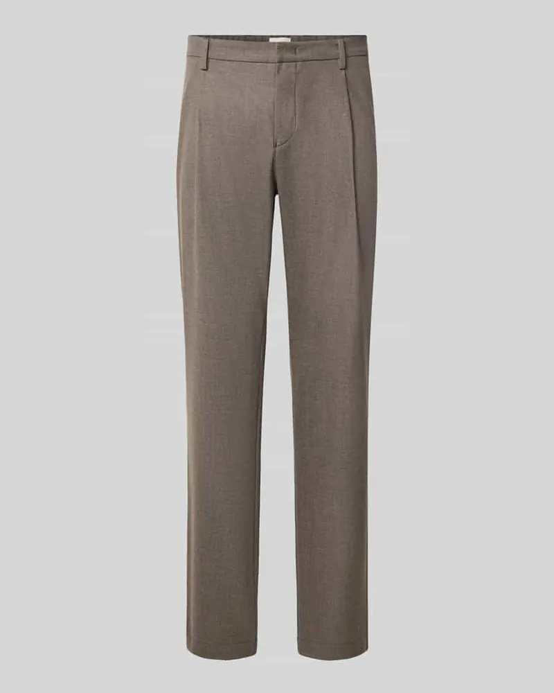 Roy Robson Straight Fit Hose mit Baumwoll-Anteil Taupe