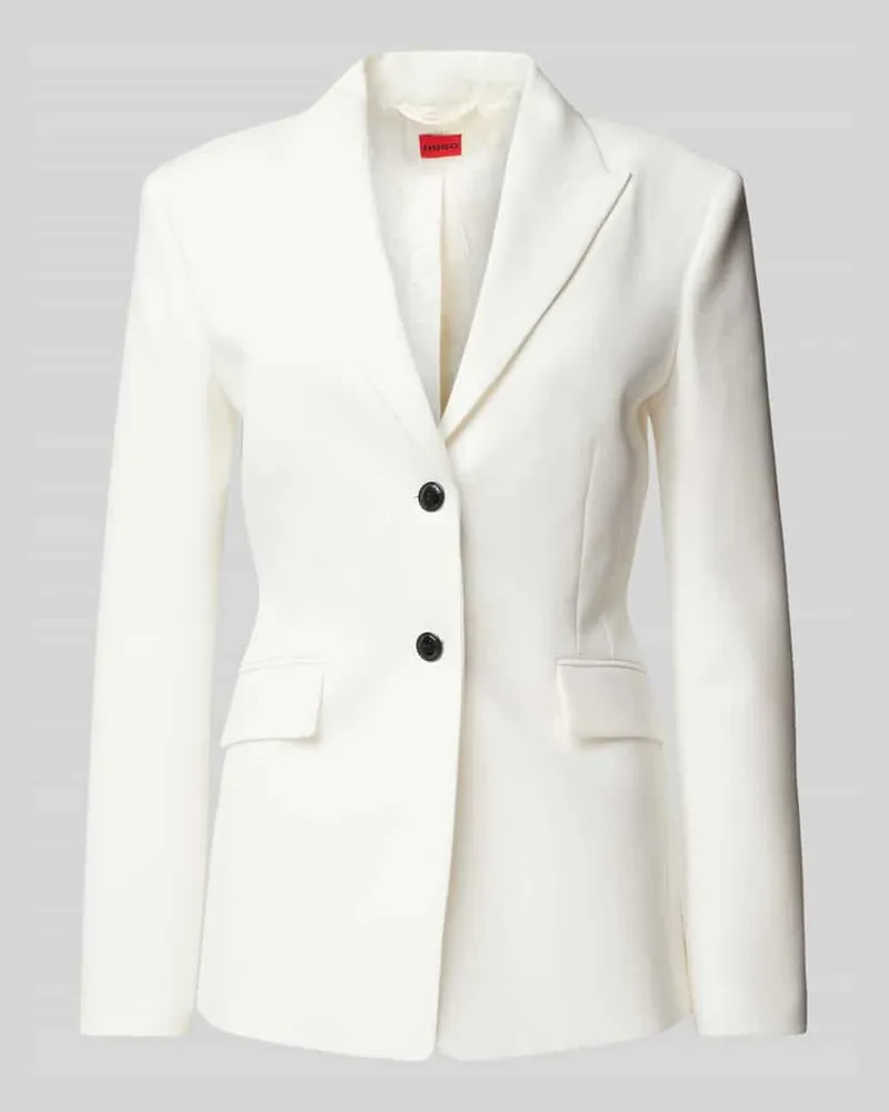 HUGO BOSS Slim Fit Blazer mit Pattentaschen Modell 'Asmalla Weiss