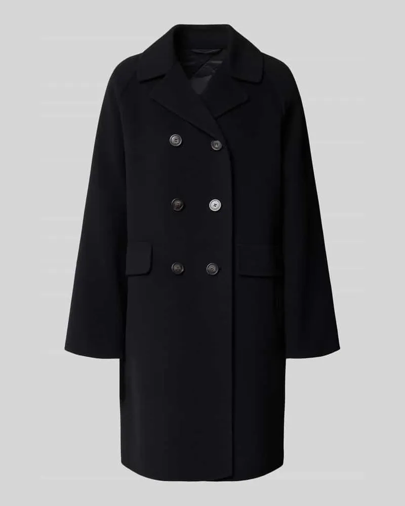 Max Mara Regular Fit Mantel aus Wolle Modell 'ZOLFO Black