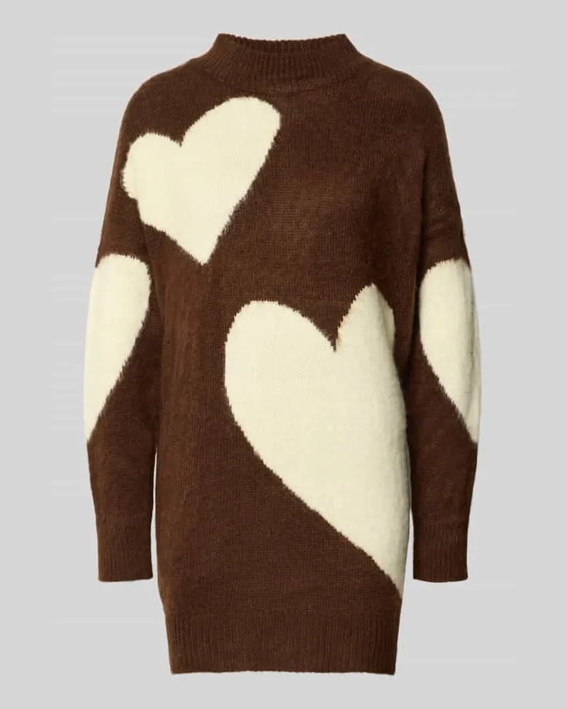 Miss Goodlife Strickpullover aus Alpaka-Mix Mittelbraun
