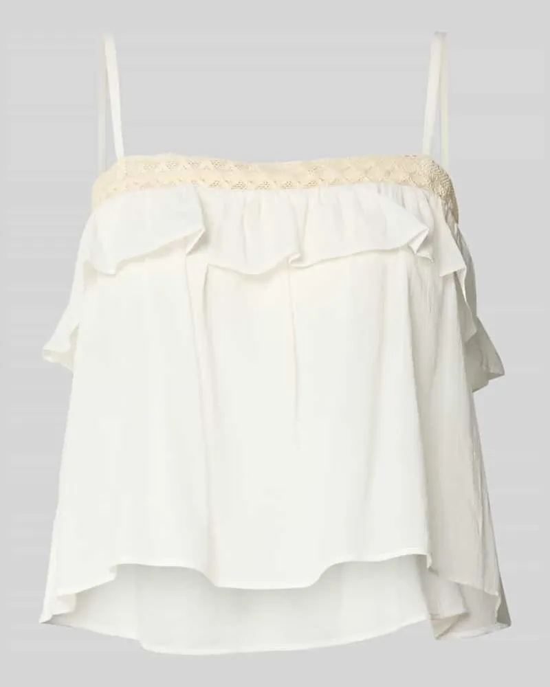 Drykorn Blusentop mit Spaghettiträgern Modell 'TISANE Offwhite