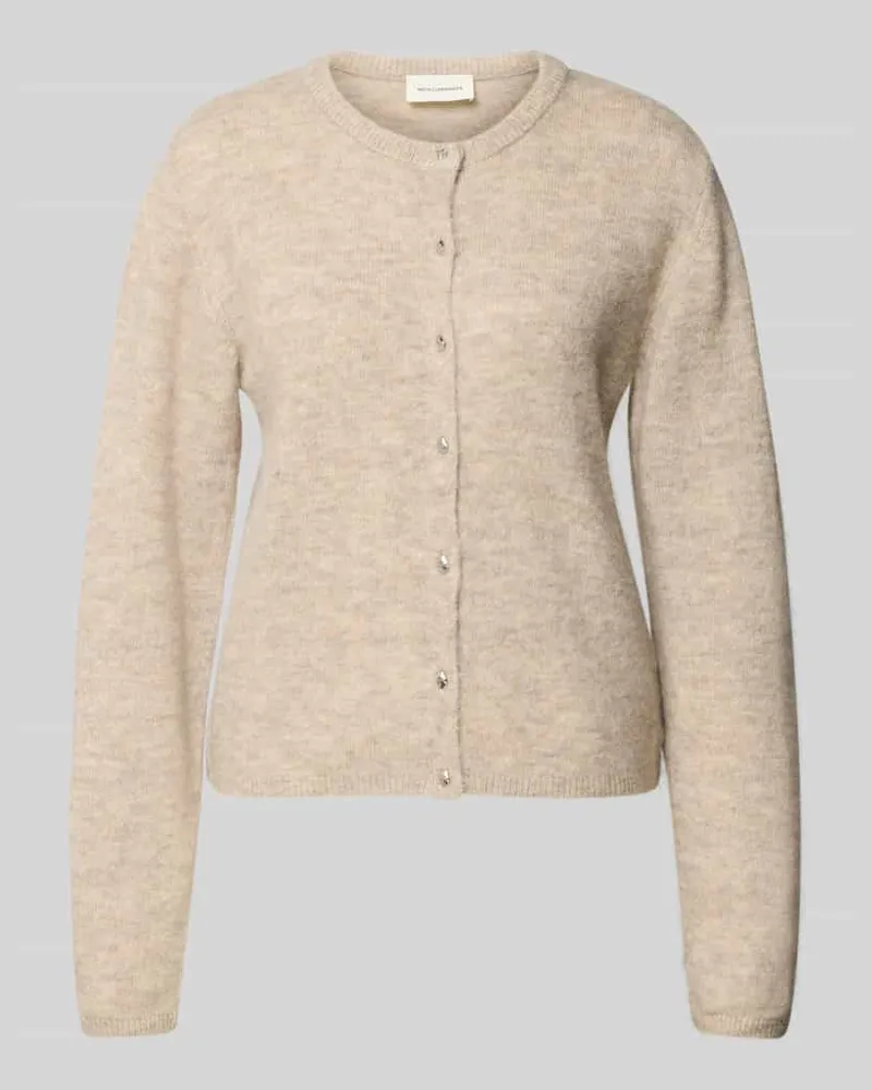 MOSS COPENHAGEN Strickjacke aus Woll-Mix Modell 'Kellsey Beige