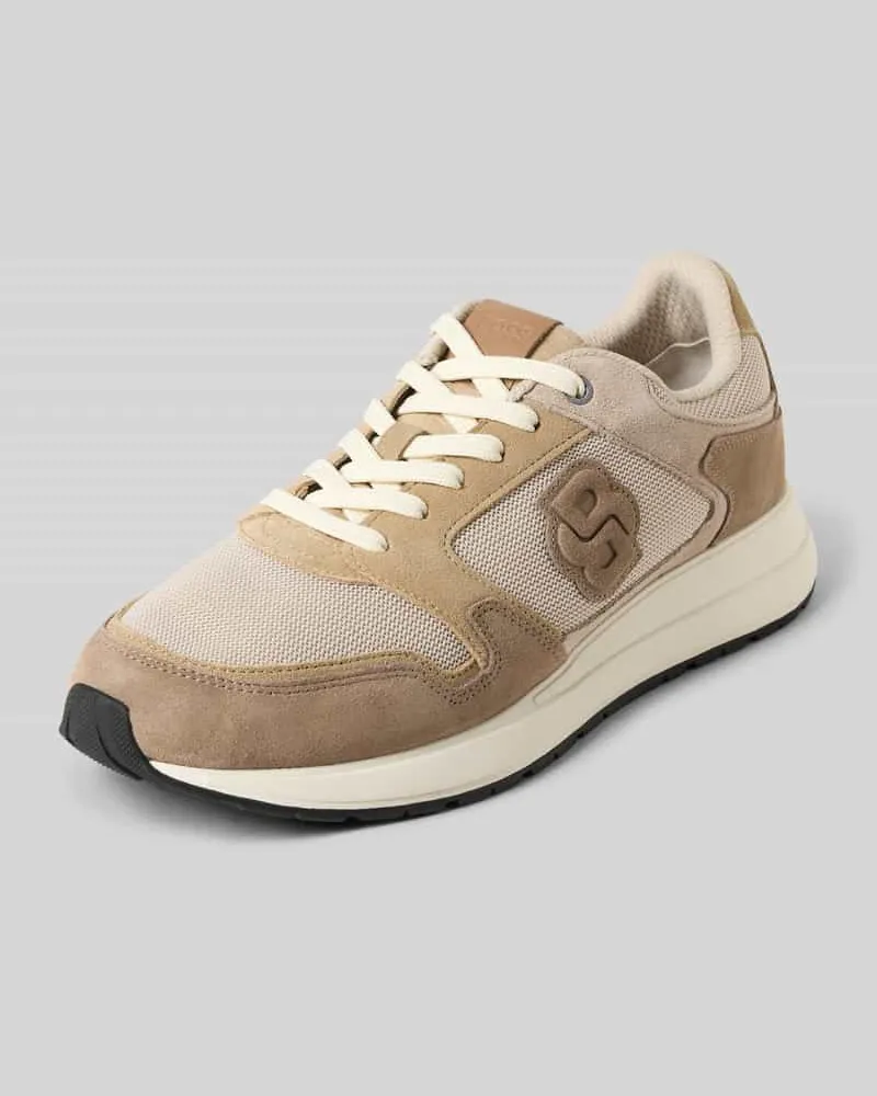 HUGO BOSS Low Top Sneaker in Wildleder-Optik Modell 'VINSTON Beige