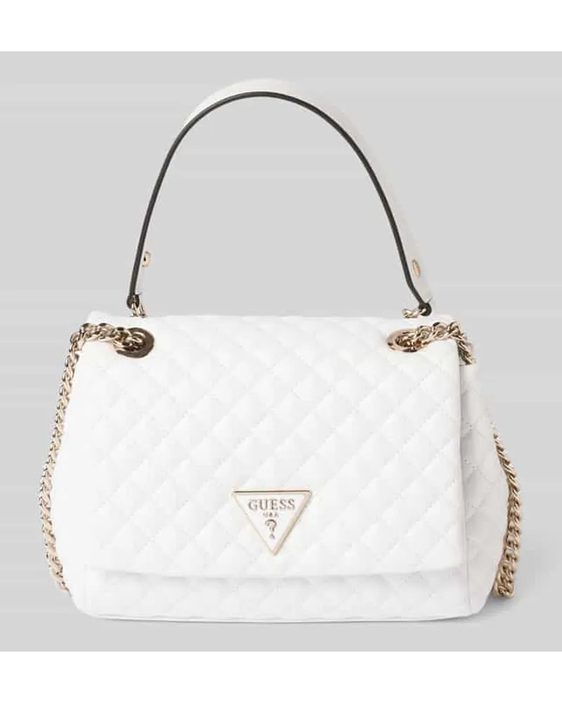 Guess Handtasche mit Label-Detail Modell 'RIANEE Weiss