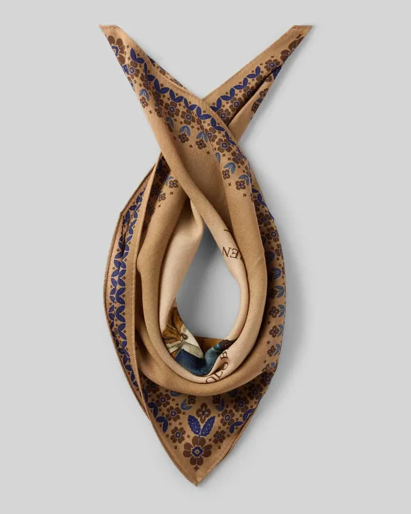 Ralph Lauren Tuch aus Wolle mit Logo-Print Beige